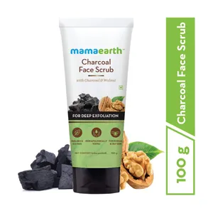 Mamaearth Charcoal Face Scrub for Deep Exfoliation 100g